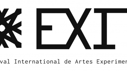 Logo des Festival Exit in schwarzer Schrift